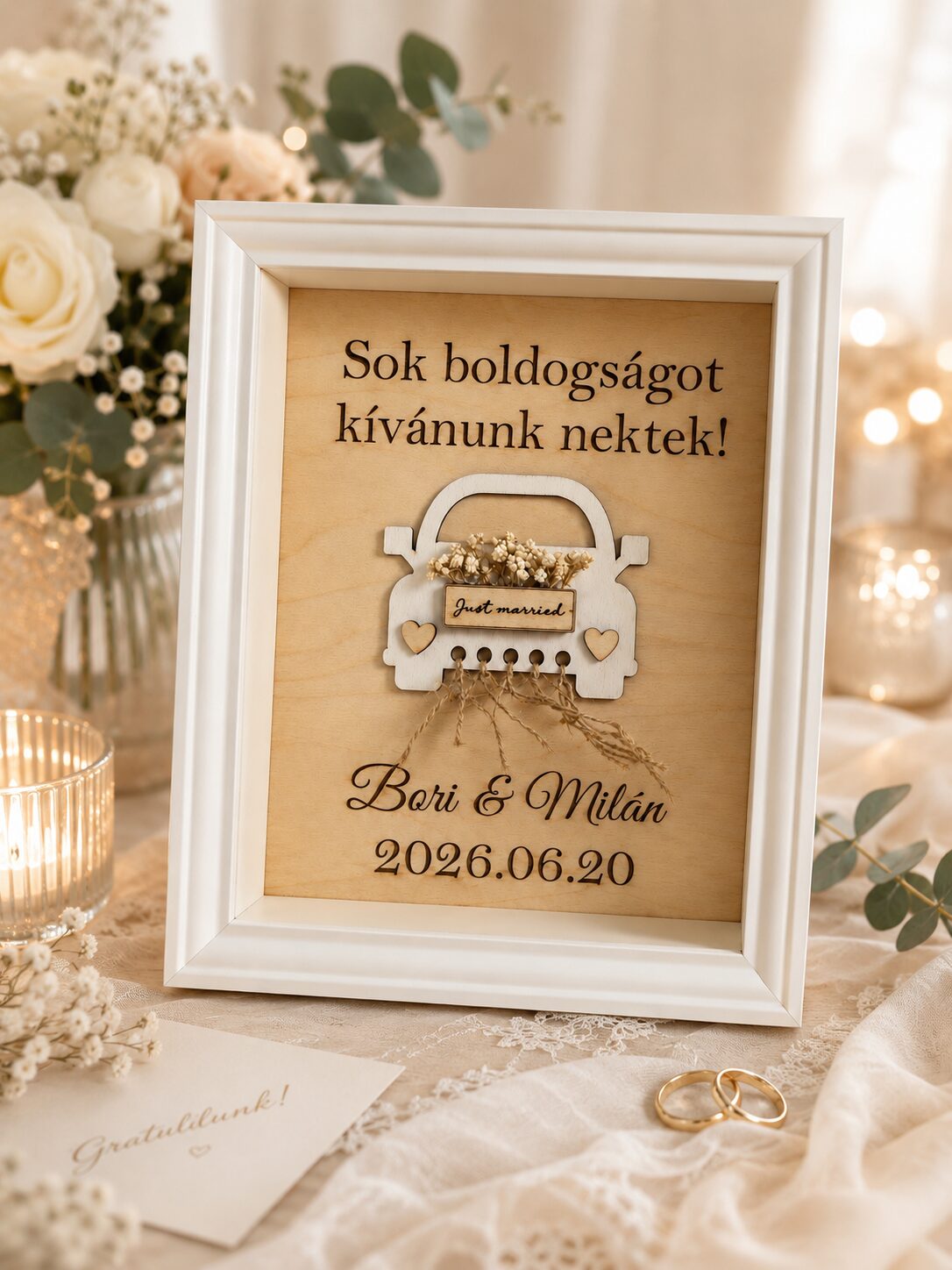 Nászajándék, pénzátadó képkeret - Image 2